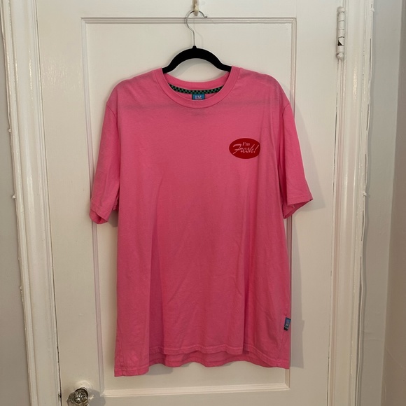 Lazy Oaf x Sailey pink graphic tee - Picture 1 of 4